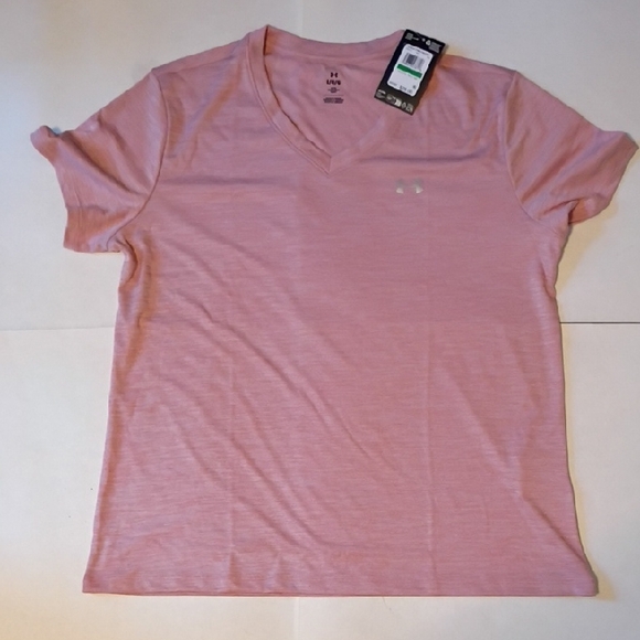 Under Armour Tops - NWT Under Armour Light Pink V-Neck Tee